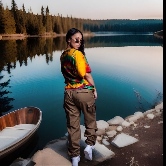 TIE DYE ZIG ZAG Braunstein Fr'eres Qualite Superieurp Portrait Of ZZ Man T-Shirt - Picture 11 of 15